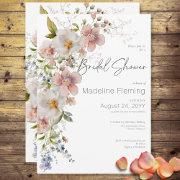 Pastel Floral Modern Bridal Shower