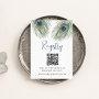 Peacock Feather Bridal Shower Registry Qr Code Enclosure