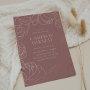 Peony Garden Dark Dusty Rose Floral Bridal Shower Foil