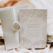 Peony Garden Dusty Rose Floral Bridal Shower