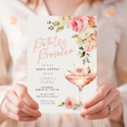 Petals And Prosecco Pink Floral Bridal Shower