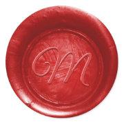 Pick Any Color Wax Seal Print Stickers Monogram En