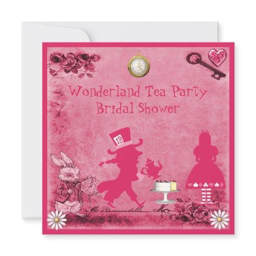 Pink Alice In Wonderland Tea Party Bridal Shower