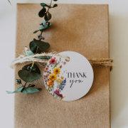 Pressed Flowers Wildflower Bridal Shower Tags