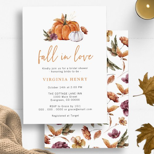 Pumpkin Fall Bridal Shower