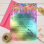 Rainbow Glitter Drip Bridal 16th Unicorn
