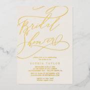 Romantic Gold Foil | Ivory Bridal Shower Foil