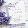 Romantic Lavender Floral Watercolor Bridal Shower