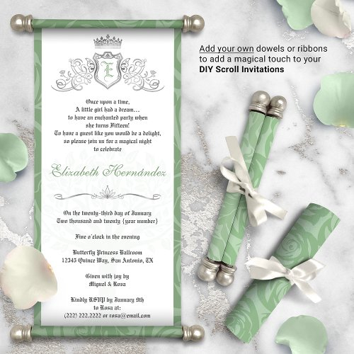 Sage Green Once Upon A Time Diy Scroll
