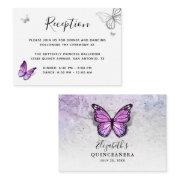 Silver And Light Purple Butterfly Details Enclosure
