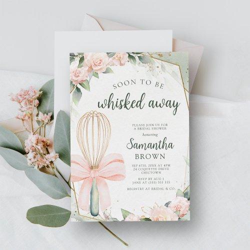 Soon To Be Whisked Away Pink Floral Bridal Shower