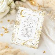Starry Night Moon Mystical Celestial Bridal Shower