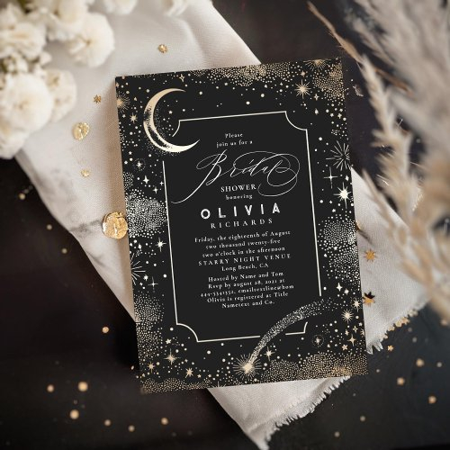 Starry Night Moon Mystical Celestial Bridal Shower