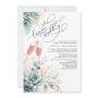 Succulent Greenery Lunch And Bubbly Bridal Shower Invitation