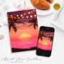 Tropical Sunset String Lights Beach Bridal Shower