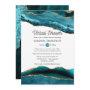 Turquoise And Gold Agate Virtual Bridal Shower