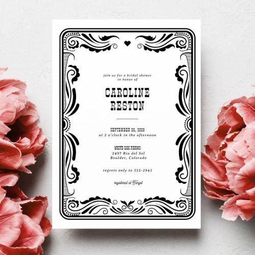 Vintage Chic Western Cowgirl Country Bridal Shower