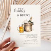 Watercolor Bubbles & Brews Couples Bridal Shower