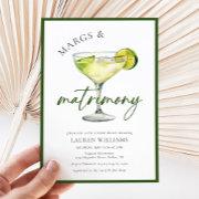 Watercolor Margarita Cocktail & Lime Bridal Shower