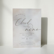 Watercolor On Cloud 9 Bridal Shower