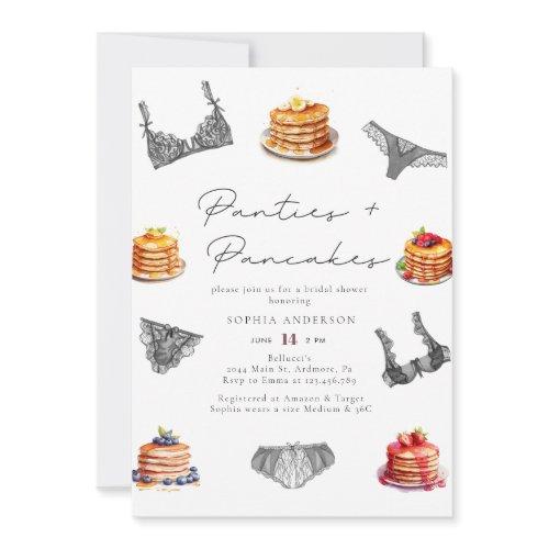 Watercolor Panties & Pancakes Bridal Shower