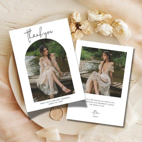 Wedding Bridal Shower Arch Photo Script Thank You