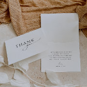 Whimsical Gender Neutral Folded Bridal Shower Thank You