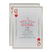 White & Red Queen Of Hearts Bridal Shower