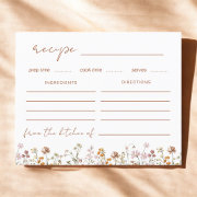 Wildflower Bridal Shower Garden Recipe