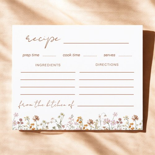 Wildflower Bridal Shower Garden Recipe