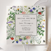 Wildflower Fields And Buzzing Bees Bridal Shower