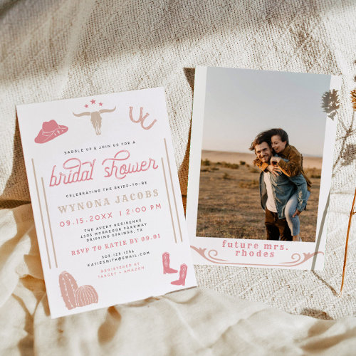 Wyonona Blush Cowgirl Last Rodeo Bridal Shower